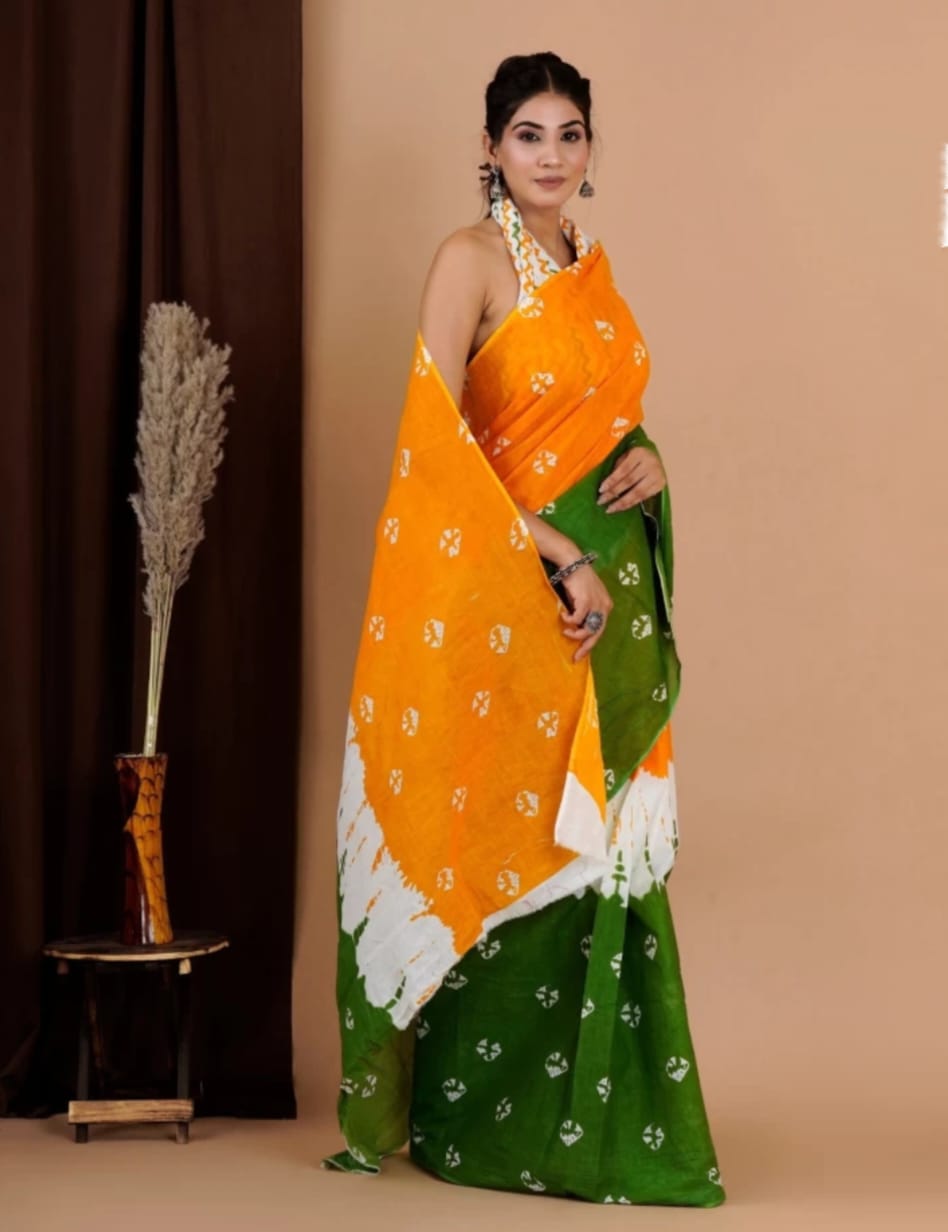  VK4120 Independence Day Printed Sarees Catalog